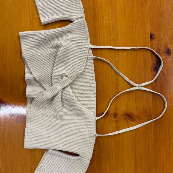 Jacquemus Le Haut Soleil top in beige - Picture 5 of 8